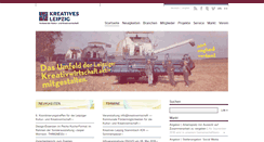 Desktop Screenshot of kreatives-leipzig.de